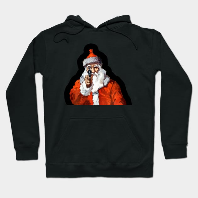 Bad Santa Hoodie by SandraKC